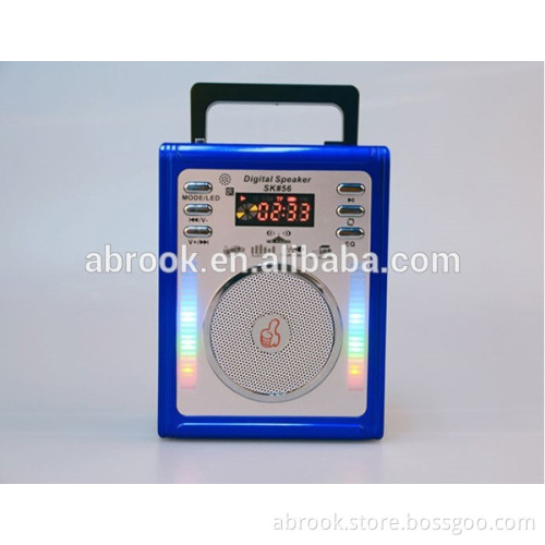 Super bass cabinet led speaker light portable
